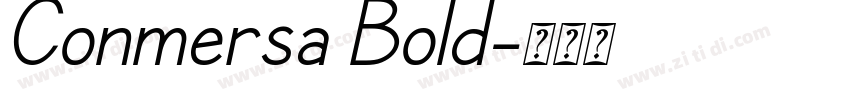 Conmersa Bold字体转换